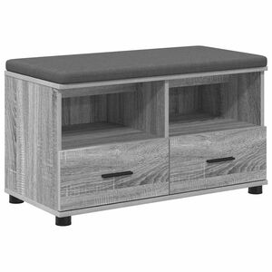 vidaXL Hall Bench Grey Sonoma 80 x 38 x 46 cm