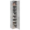 vidaXL Slim Storage Cabinet Concrete Grey 40x42.5x225 cm Engineered Wood
