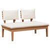vidaXL Garden Sofa Set 5 pcs Brown and Cream
