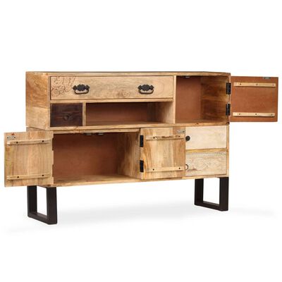 vidaXL Sideboard Solid Mango Wood 115x30x80 cm