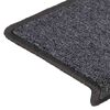 vidaXL Stair Mats 30 pcs 65x21x4 cm Dark Grey Rectangular Edge