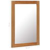 vidaXL Mirror 50x70 cm Solid Oak Wood