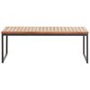 vidaXL Coffee Table 100x60x36cm Solid Acacia Wood and Steel