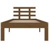 vidaXL Bed Frame without Mattress Honey Brown Solid Wood 100x200 cm