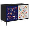 vidaXL TV Cabinet MAINZ 69 x 33 x 50.5 cm Black Oak Engineered Wood