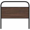 vidaXL Headboard Brown Oak 90 cm Steel and Engineered Wood