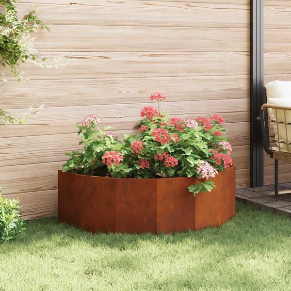 vidaXL Planter Rusty 120 x 60 x 35 cm Weathering Steel