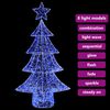 vidaXL Christmas Tree with 160 LEDs Blue 150 cm Acrylic