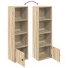 vidaXL Bookcase Sonoma Oak 31x24x102 cm Engineered Wood