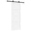 vidaXL Sliding Door ORKDAL 83 x 211 cm Engineered Wood White and Black