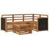 vidaXL Outdoor Sofa Set 5 pcs Natural Polyester