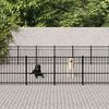 vidaXL Outdoor Dog Kennel Steel 47.05 m&sup2;