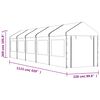 vidaXL Gazebo with Roof White 11.15x2.28x2.69 m Polyethylene