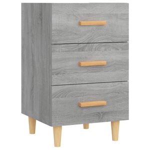 vidaXL Bedside Cabinet Grey Sonoma 40x40x66 cm Engineered Wood