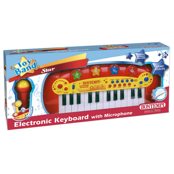 Bontempi Toy Electronic Keyboard with Microphone 24 Key