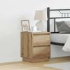 vidaXL Bedside Cabinet Artisan Oak 39 x 34.5 x 50 cm Engineered wood