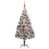 vidaXL Artificial Christmas Tree with 300 LEDs with Stand White 180 cm