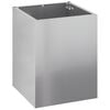 vidaXL Garden Planter Galvanised Steel 32 x 32 x 40 cm
