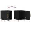 vidaXL Bedside Cabinet Black 40x40x50 cm Engineered Wood