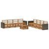 vidaXL Outdoor Sofa Set 9 pcs Natural