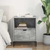 vidaXL Bedside Cabinet Concrete grey 49 x 36 x 61 cm Engineered wood