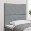 vidaXL Headboard with Headboard Light Grey 100 cm Faux Leather