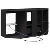 vidaXL Corner LED TV Cabinet Black 101 x 40 x 50 cm Engineered Wood