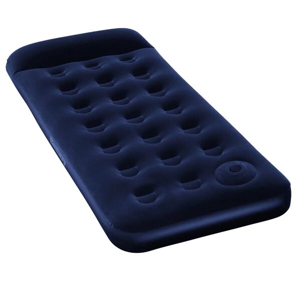 Bestway Inflatable Flocked Airbed with Built-in Foot Pump 185 x 76 x 28 cm
