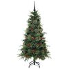vidaXL Artificial Hinged Christmas Tree Green 150 cm PE and PVC
