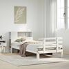 vidaXL Bookcase Bed without Mattress White 90x190 cm Single Solid Wood Pine
