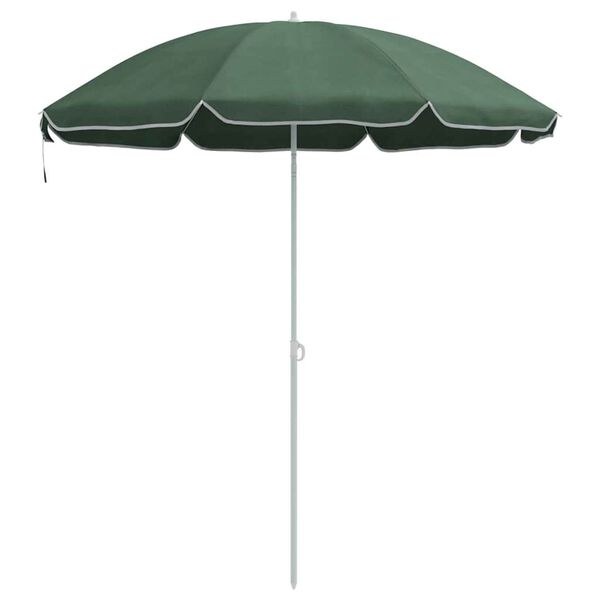 vidaXL Umbrella Green 161 x 161 x 193 cm Polyester
