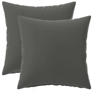 vidaXL Cushion Cover 2 pcs HEERLEN Anthracite 30 x 30 cm Polyester