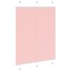 vidaXL Pleated Blind Pink 110x150 cm Fabric Width 109.4 cm Polyester