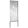 vidaXL Garden Privacy Screen Silver 50 x 140 cm Galvanised steel
