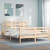 vidaXL Bed Frame without Mattress King Size Solid Wood