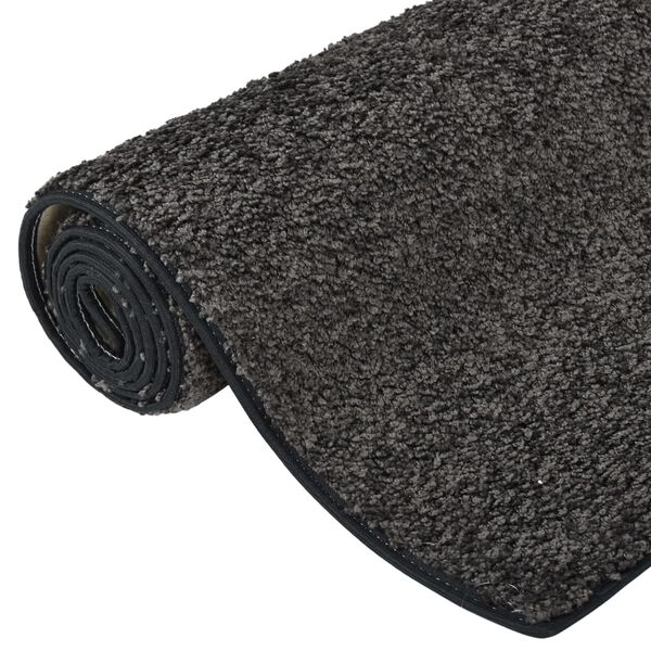 vidaXL Soft Pile Rug Anti-slip 115x170 cm Anthracite