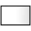 vidaXL LED Bathroom Mirror Black 60x8.5x37 cm Acrylic