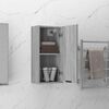 vidaXL Wall-mounted Bathroom Cabinet Grey Sonoma 32x20x67 cm