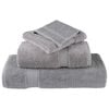 vidaXL Premium Guest Towels "SOLUND" 4 pcs Grey 30x50 cm 600 gsm