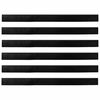 vidaXL Self-adhesive Door Brush Seals 6 pcs Black 100 cm