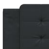 vidaXL Bed Frame without Mattress "Zadar" Black 180x200 cm Super King Faux Leather