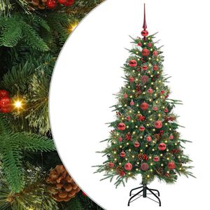vidaXL Artificial Hinged Christmas Tree Green 120 cm PE and PVC
