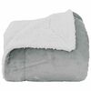 vidaXL Throw Blanket Grey 130 x 150 cm Fleece