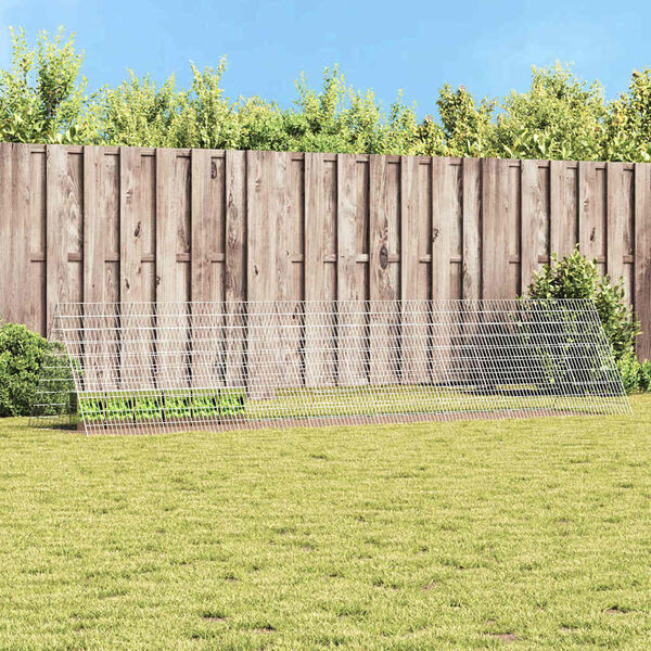 vidaXL Rabbit Cage Silver 430 x 100 x 85 cm Galvanised Steel