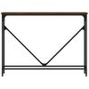 vidaXL Console Table Brown Oak 102x22.5x75 cm Engineered Wood