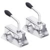vidaXL Jockey Wheel Clamps 2 pcs 13.5x6.5x14 cm Galvanised Steel