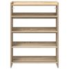 vidaXL Shoe Rack Sonoma Oak 60x25x81 cm Engineered Wood