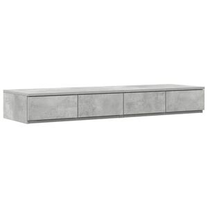 vidaXL Bed Drawers Concrete Grey 120 x 36.5 x 16.5 cm Engineered Wood