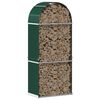 vidaXL Log Holder Green 80x45x190 cm Galvanised Steel