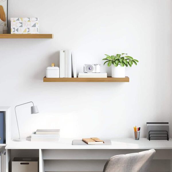 vidaXL Wall Shelf Wall-mounted Brown 80 x 23.5 x 4 cm Engineered Wood
